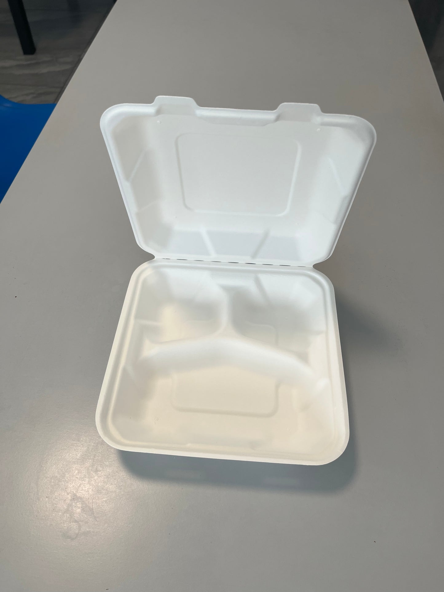 800ml Eco Biodegradable Disposable Lunch Box Sugarcane Bagasse Pulp Food Paper Box