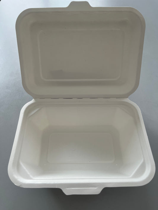 Eco Biodegradable Food Packing Container Takeway Pulp Sugarcane Bagasse Lunch Box