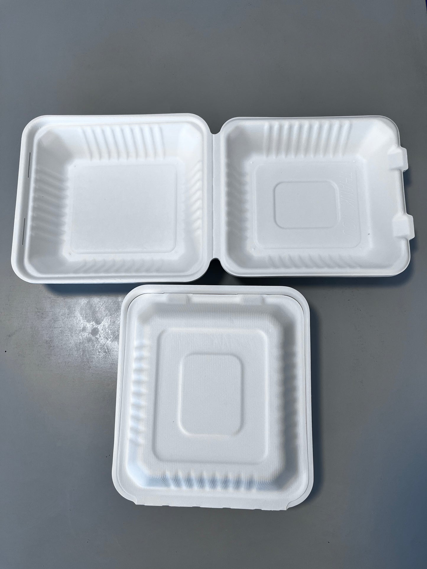 Compostable Biodegradable Packing 1200ml Disposable Bagasse Buger Pulp Paper Box