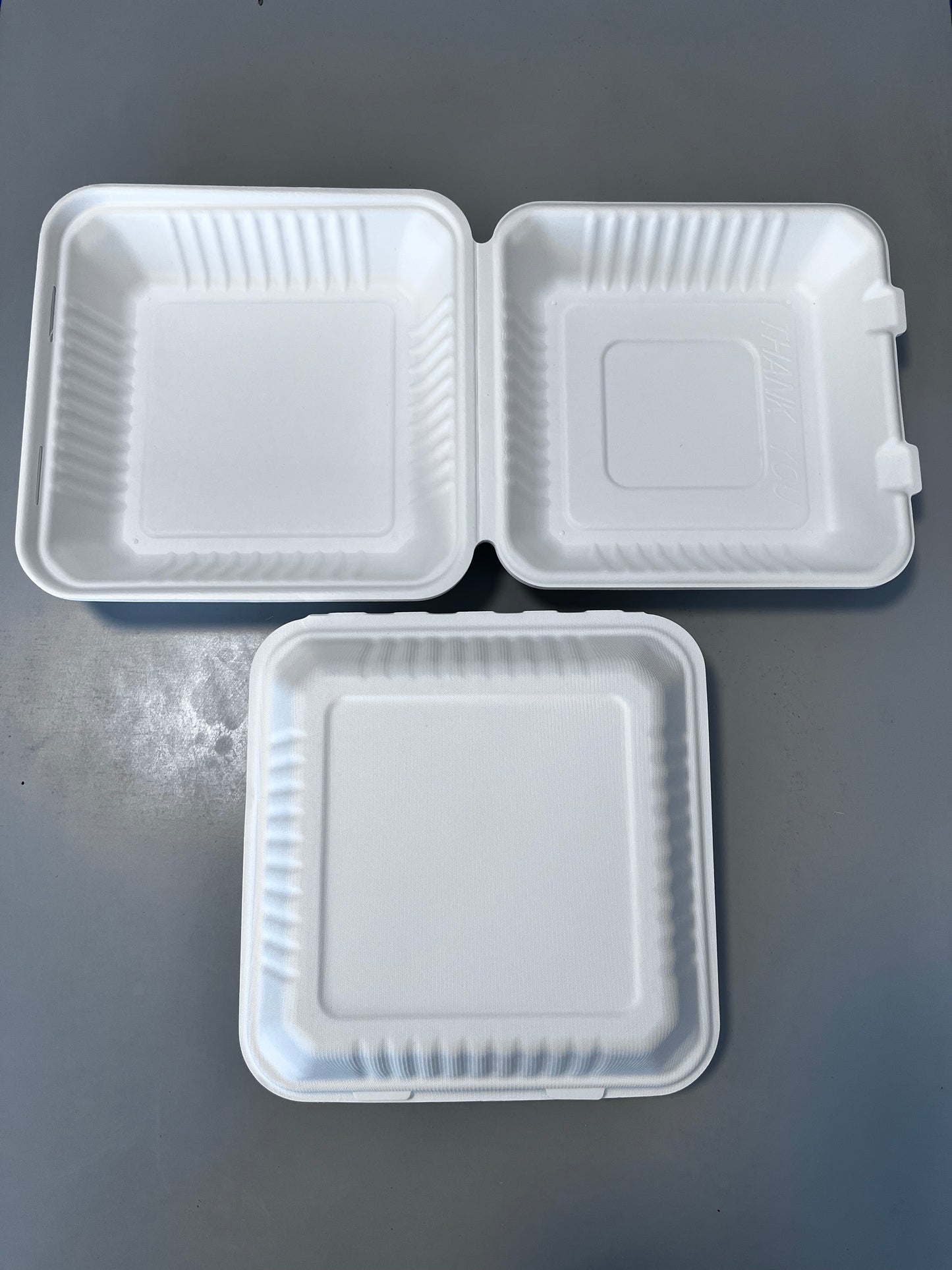 Eco Friendly Biodegradable Paper Lunch Box 1500ml Disposable Takeaway Food Container