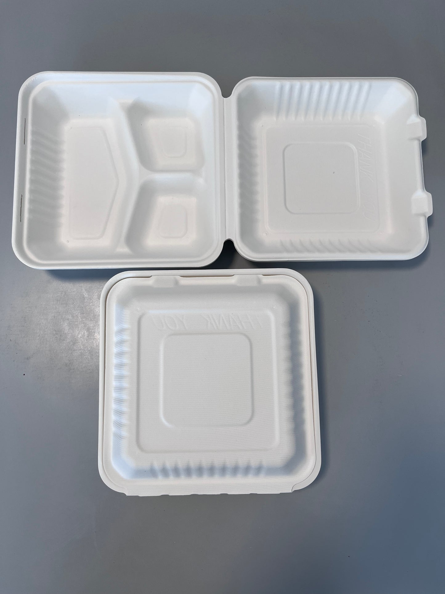 Biodegradable Sugarcane Bagasse Food Container 1300ml Disposable Food Paper Lunch Boxes