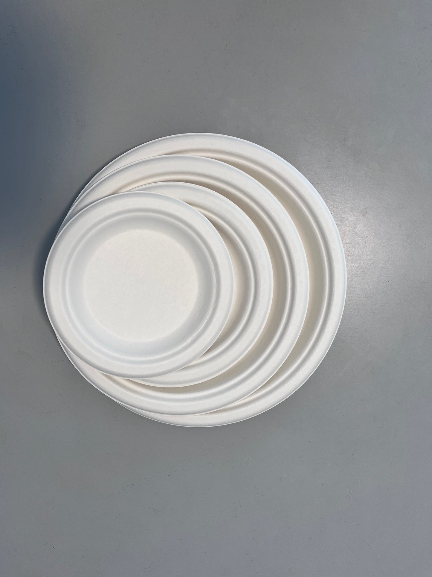 6.75 Inch Biodegradable Banana Disposable Party Plates Heat Resistant Compostable Utensils Eco-Friendly Dinnerware Tableware