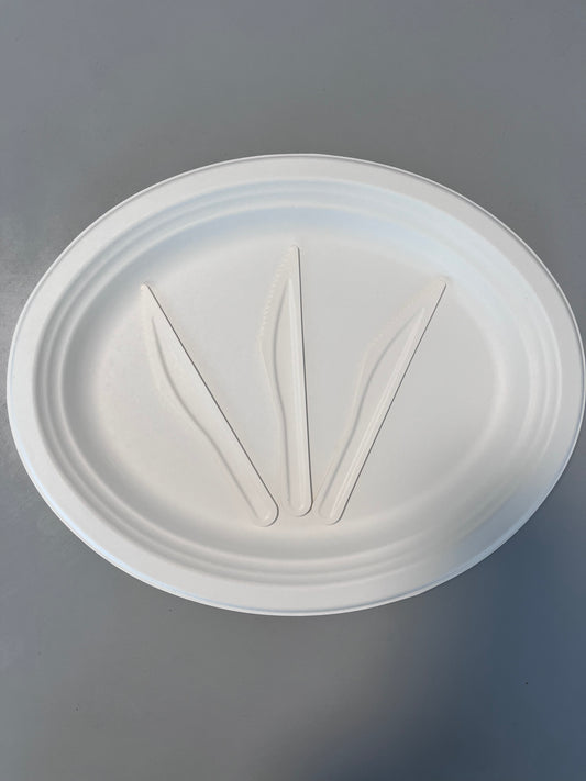 Paper Knife Biodegradable Compostable Sugarcane Bagasse Cutlery