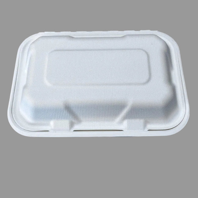 850ml Biodegradable & Compostable Sugarcane Bagasse Food Packaging Takeaway Box