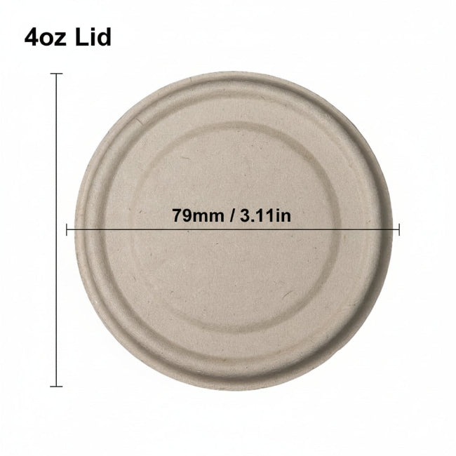 A compostable cup lid,size φ3.11in