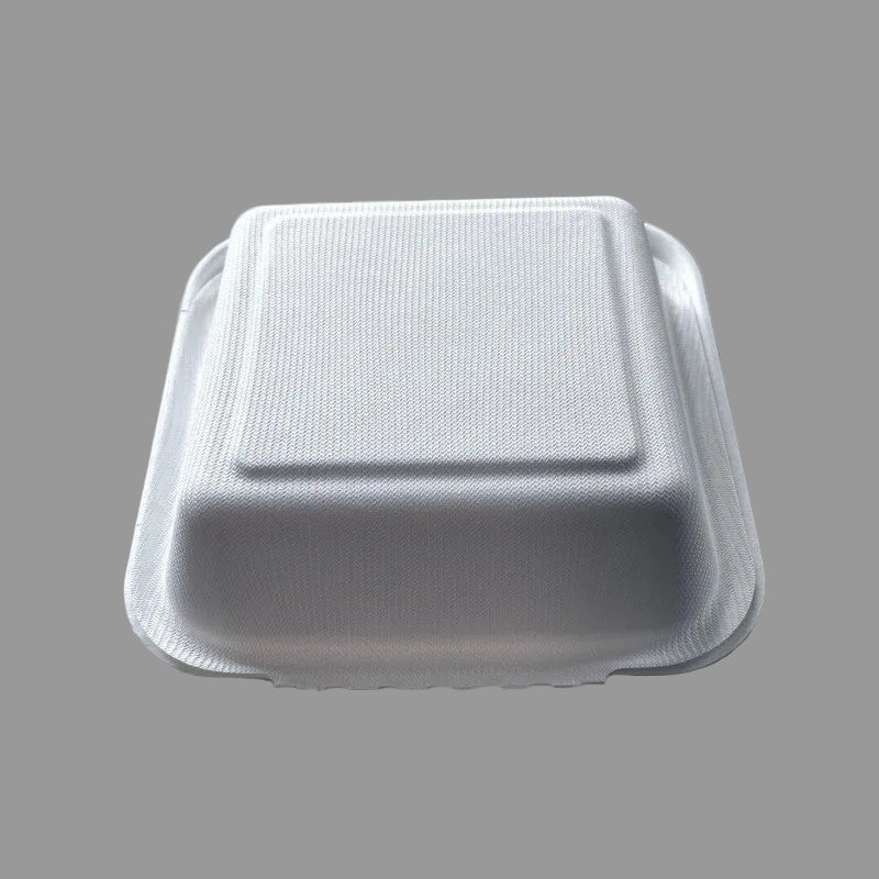 480ml Eco-friendly Biodegradable Compostable Sugarcane Food Container Clamshell Box