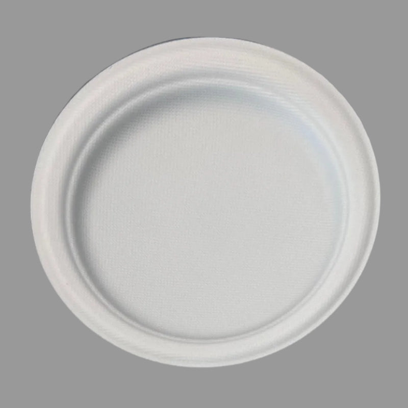 6.75 Inch Biodegradable Banana Disposable Party Plates Heat Resistant Compostable Utensils Eco-Friendly Dinnerware Tableware
