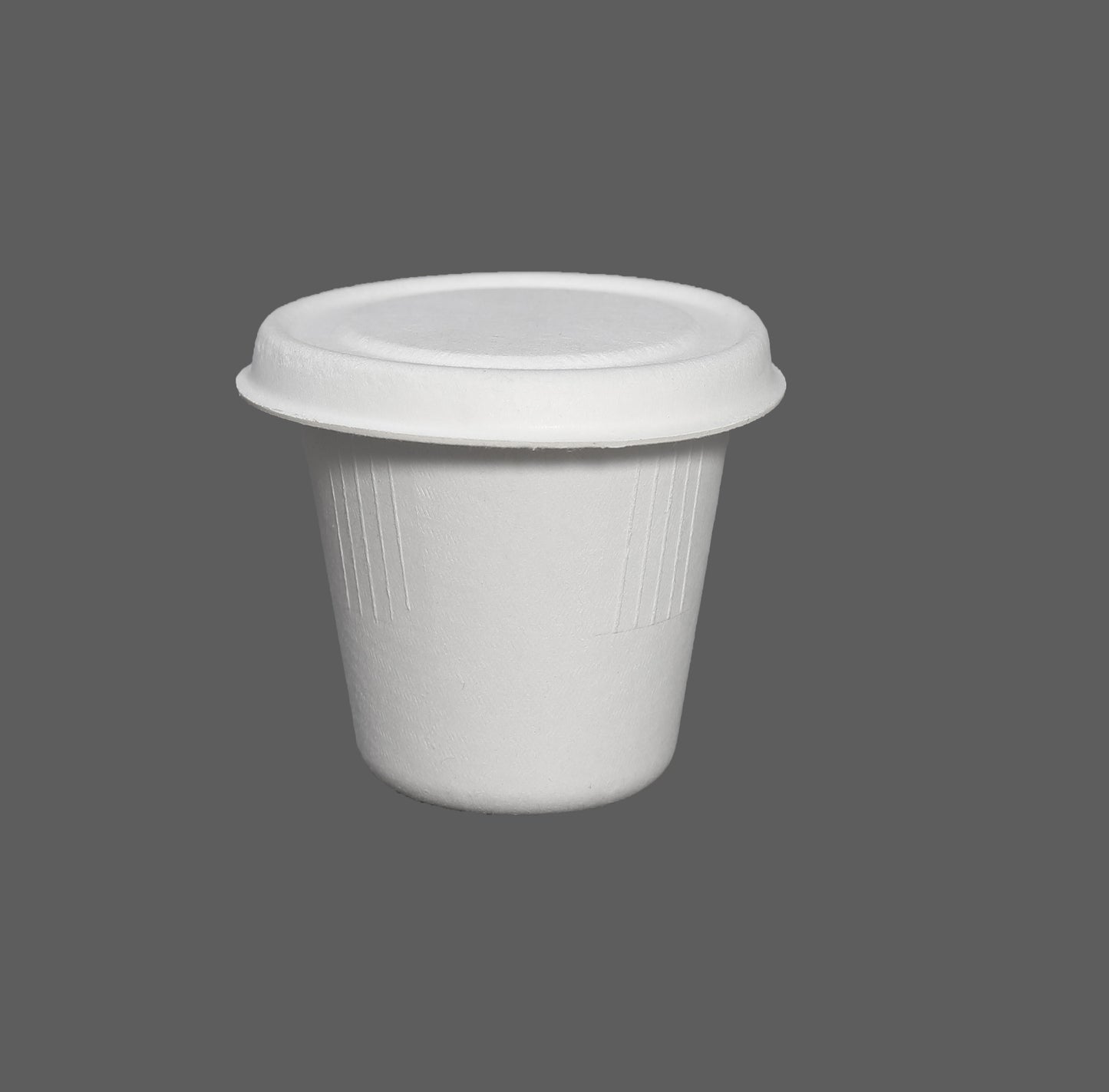 6.5 OZ CUP-Disposable Biodegradable Bagasse Fiber coffee cups(Natural/White Color)