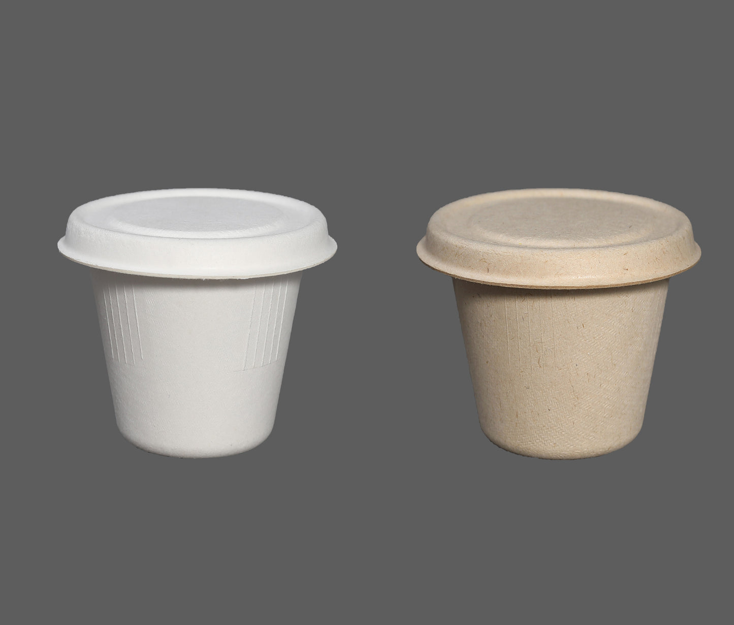 6.5 OZ CUP-Disposable Biodegradable Bagasse Fiber coffee cups(Natural/White Color)