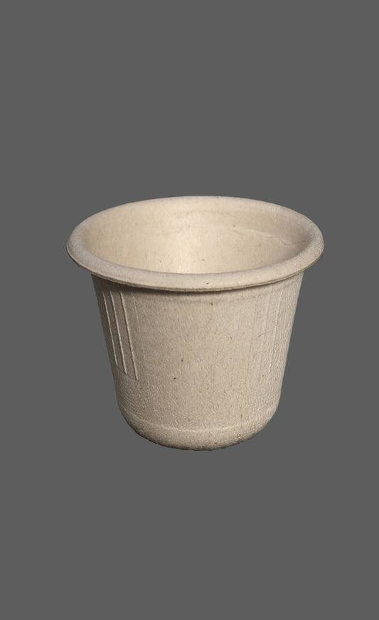 6.5 OZ CUP NATURAL COLOR-Compostable Sugarcane Paper Coffee Cups