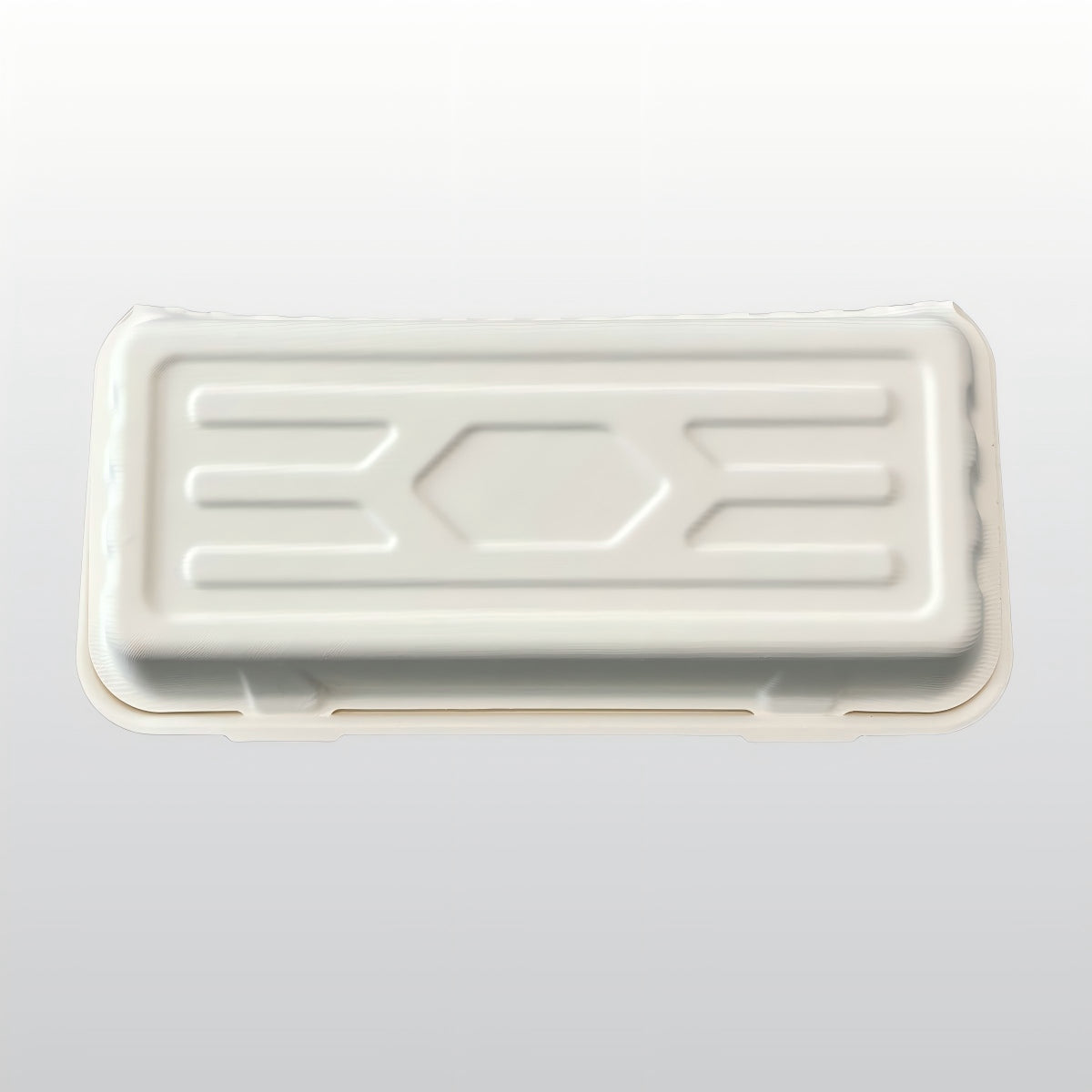 Customizable 12.4"x12.4"x1.2" Disposable Bio Fish and Chips Container Box Compostable Bagasse Eco-Friendly Lunch Box