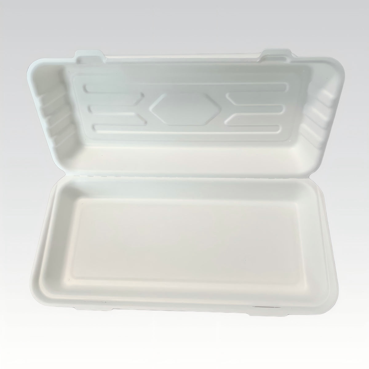 Customizable 12.4"x12.4"x1.2" Disposable Bio Fish and Chips Container Box Compostable Bagasse Eco-Friendly Lunch Box