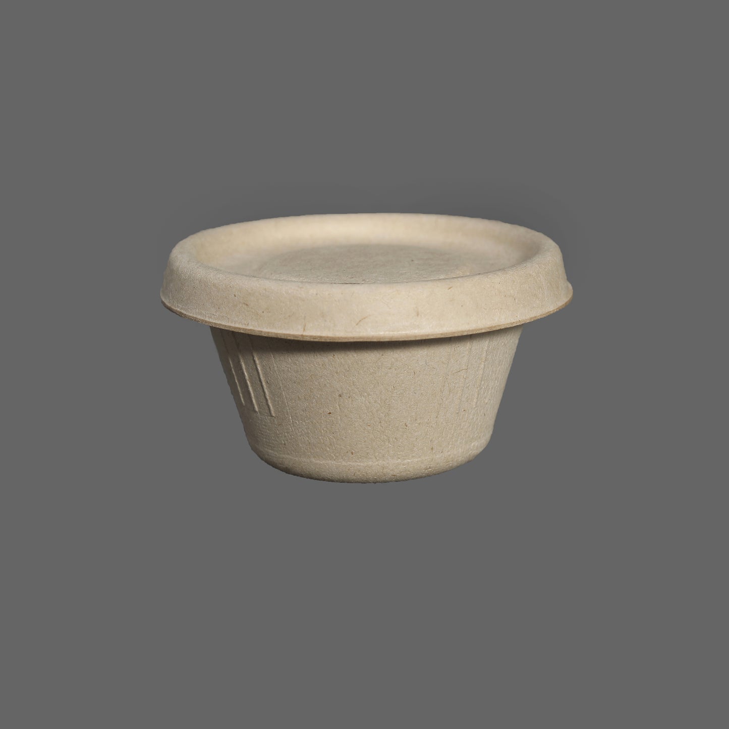 2 OZ CUP-Disposable Biodegradable Bagasse Fiber sauce cups(Natural/White Color)