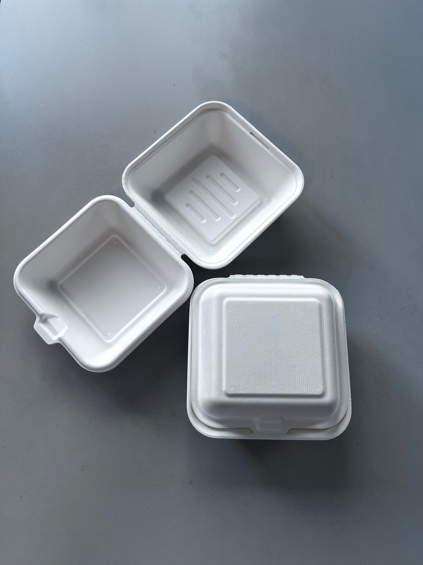 480ml Eco-friendly Biodegradable Compostable Sugarcane Food Container Clamshell Box