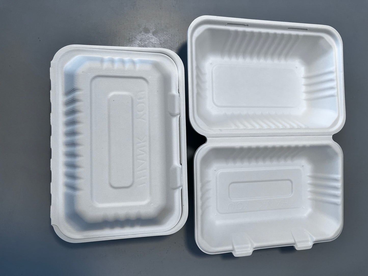 9x6 Inch 100% Biodegradable Disposable Bagasse Sugarcane Takeaway Paper Lunch Food Box Container