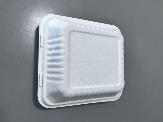 Compostable Biodegradable Packing 1200ml Disposable Bagasse Buger Pulp Paper Box