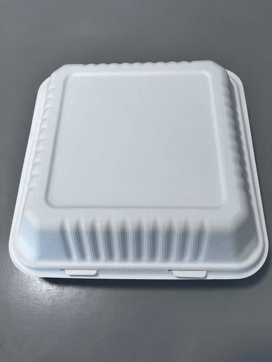 Eco Friendly Biodegradable Paper Lunch Box 1500ml Disposable Takeaway Food Container