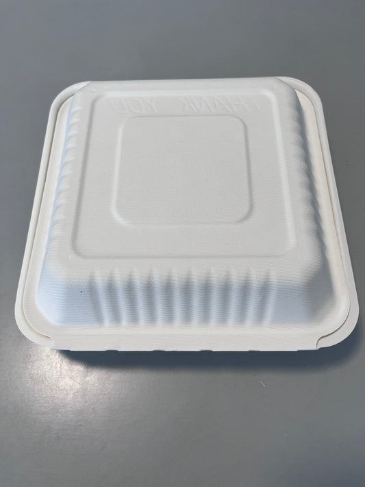 Biodegradable Sugarcane Bagasse Food Container 1300ml Disposable Food Paper Lunch Boxes