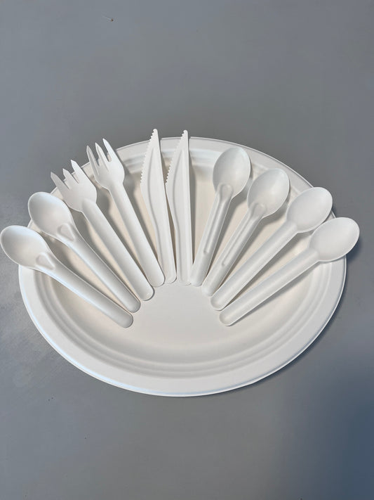 Paper Soup Spoon Biodegradable Compostable Disposable Cutlery