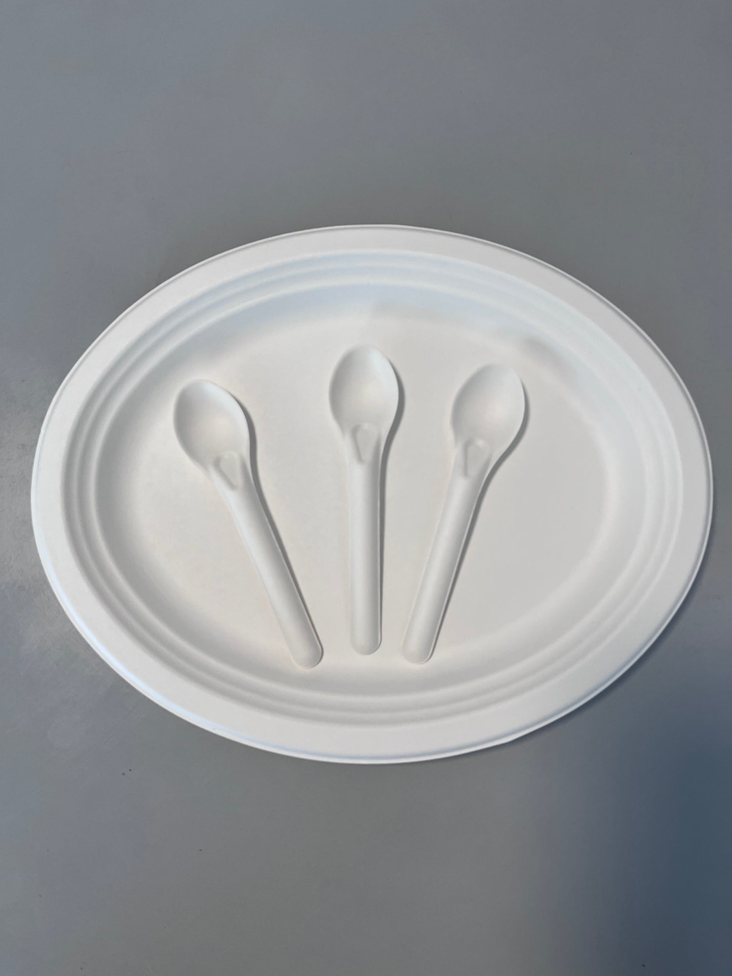 Paper Spoon Disposable Pulp Bagasse Sugarcane Cutlery Cutleri for Takeout Camping Outdoor Picnic