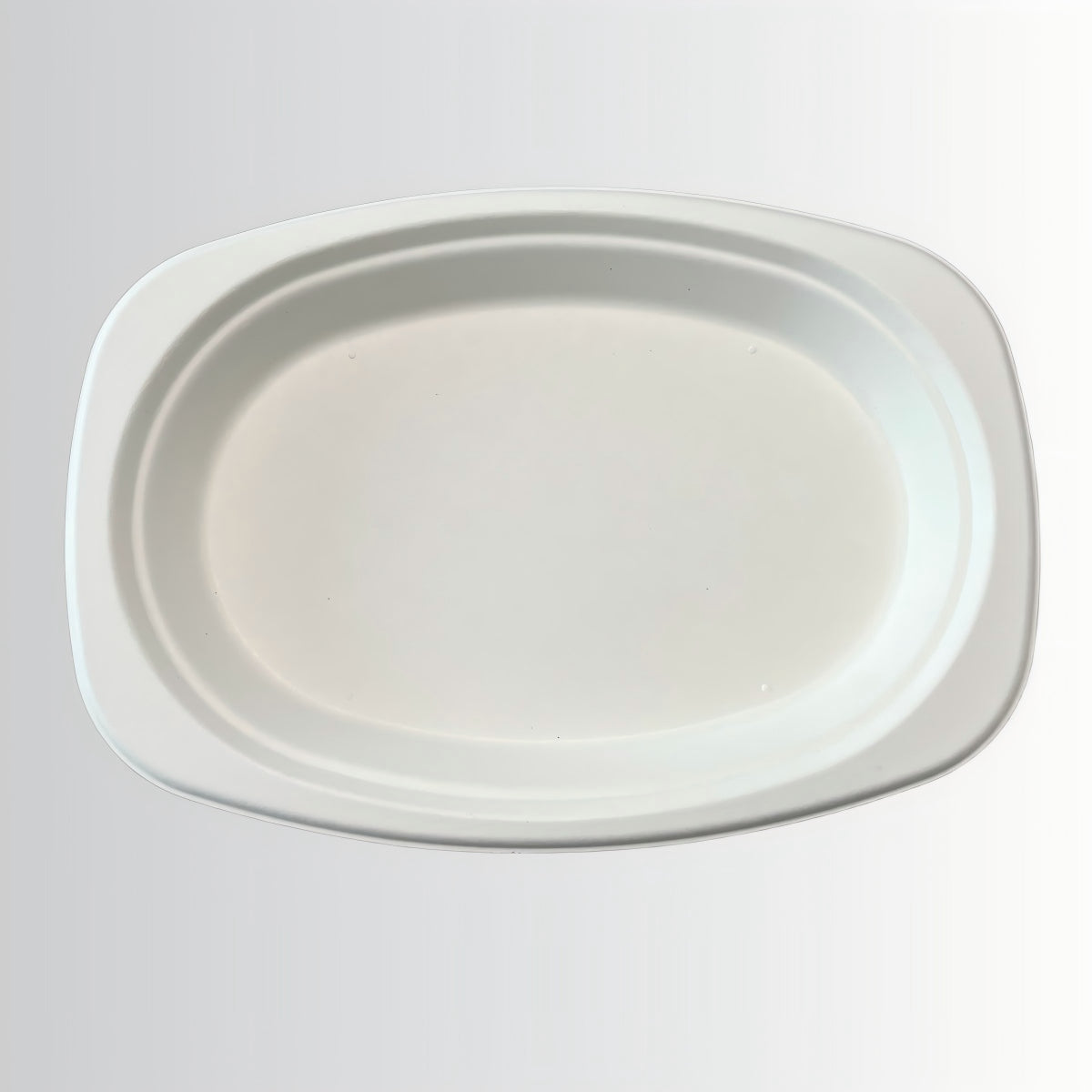 Natural Paper Biodegradables Bagasse Plate Compostable Bagasse Oval Plates