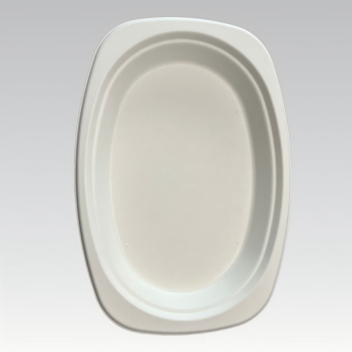 Natural Paper Biodegradables Bagasse Plate Compostable Bagasse Oval Plates