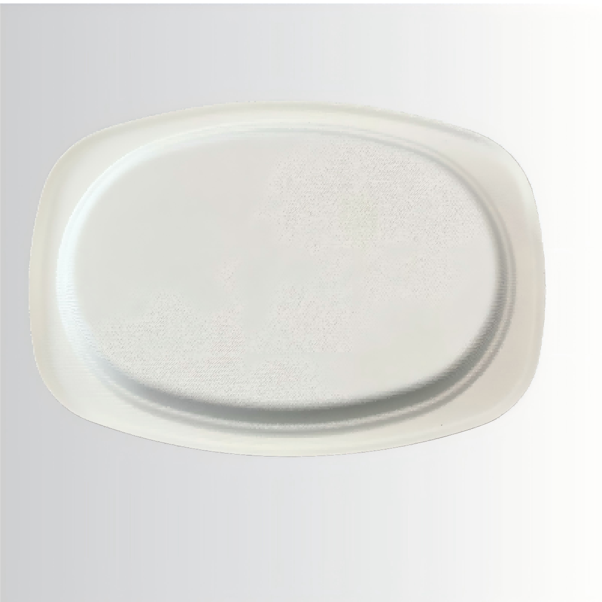 Natural Paper Biodegradables Bagasse Plate Compostable Bagasse Oval Plates