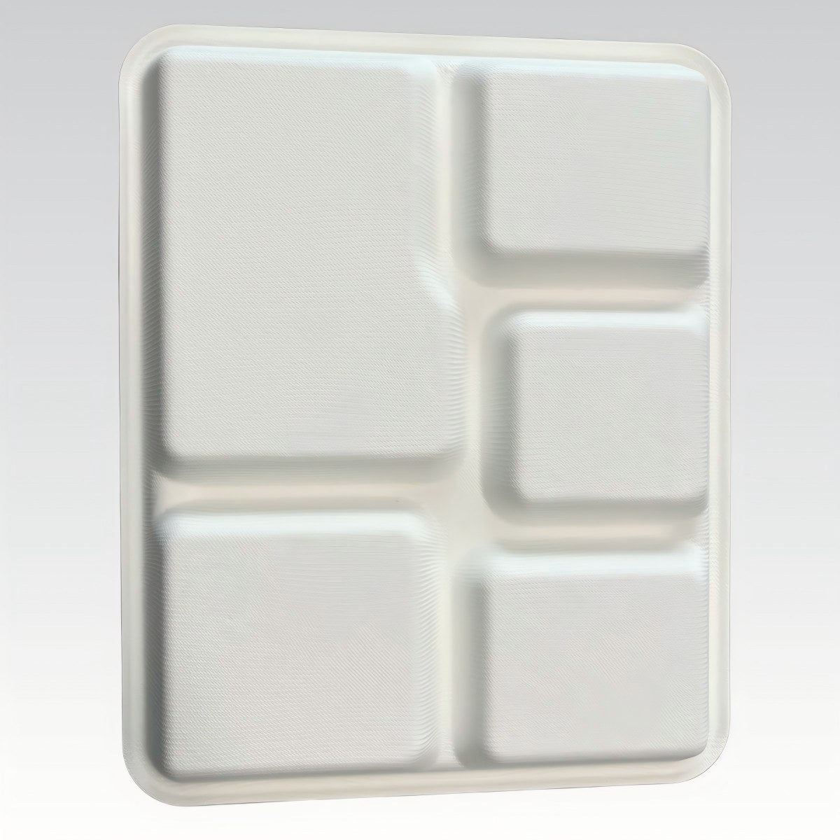 Compostable Disposable Food Container Sugarcane 5 Compartment Plate