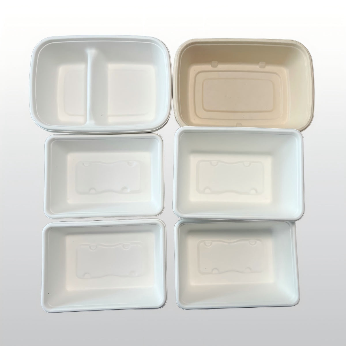 Wholesale Restaurant to Go Boxes Biodegradable Sugarcane Pulp Takeaway Food Packaging 650ml Lunch Box with Lid