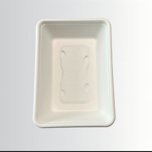 Biodegradable Sugarcane Bagasse 500ml Tiffin Box Disposable Lunch Container for Take Away Food