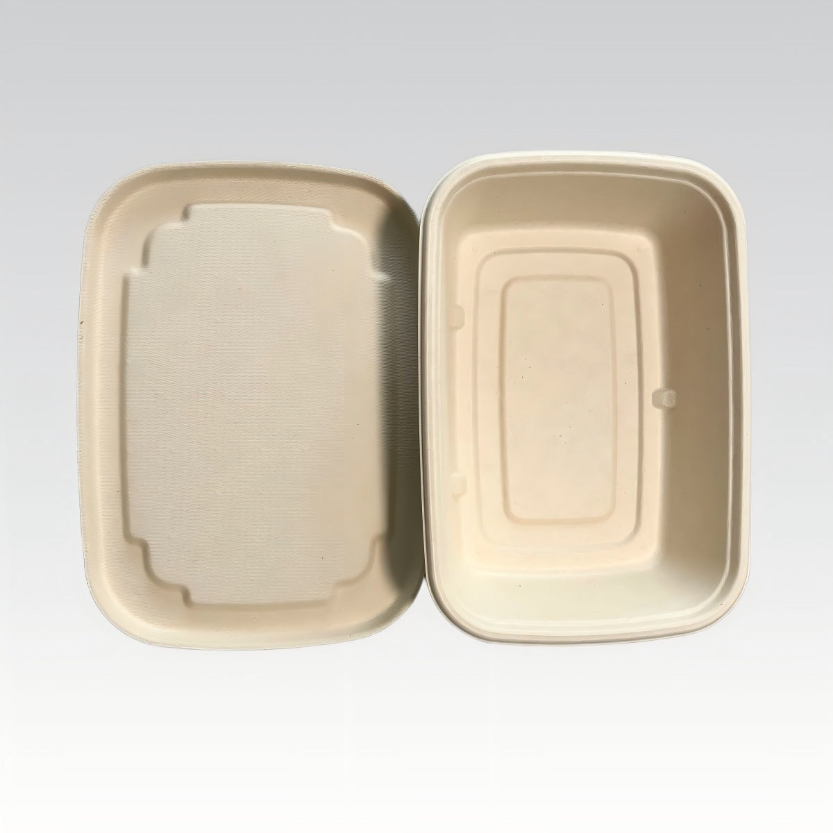 Disposable One Piece Food Lunch Box 100% Natural Biodegradable Biodegradable-Bagasse-Food-Container
