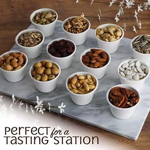 4 OZ CUP WHITE-Disposable Ice Cream Sugarcane Paper cups (lid not include)