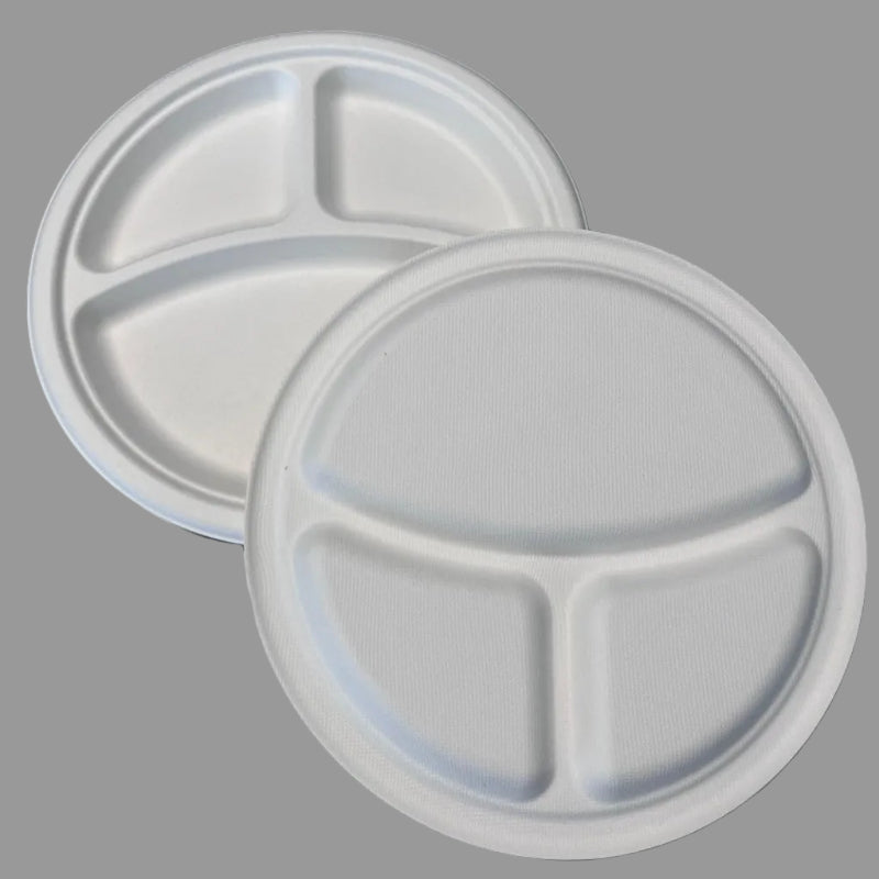 Disposable Biodegradable Sugarcane Bagasse Food Container 10inch Takeway Fast Food Lunch Box