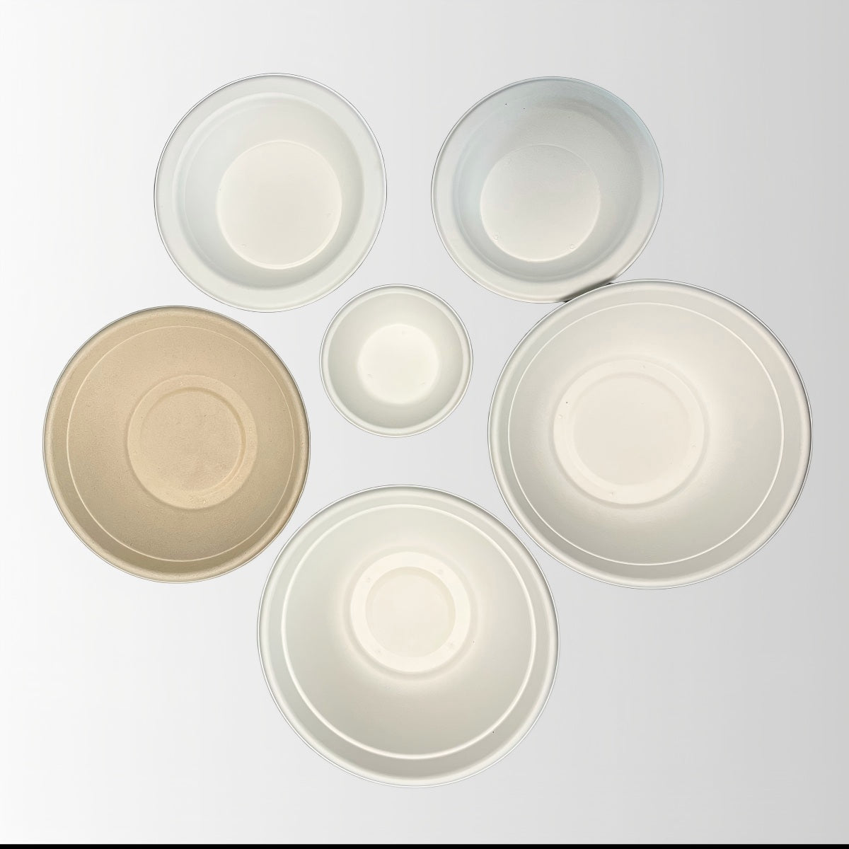 Eco-friendly Degradable Wholesale 100% Biodegradable Disposable Tableware Dinnerware 8oz Sugarcane Bagasse Pulp Soup Bowl