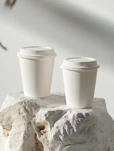 12 OZ Cup Natural Colour-Disposable Biodegradable Bagasse Fiber Paper Coffee Cup (lid not include)