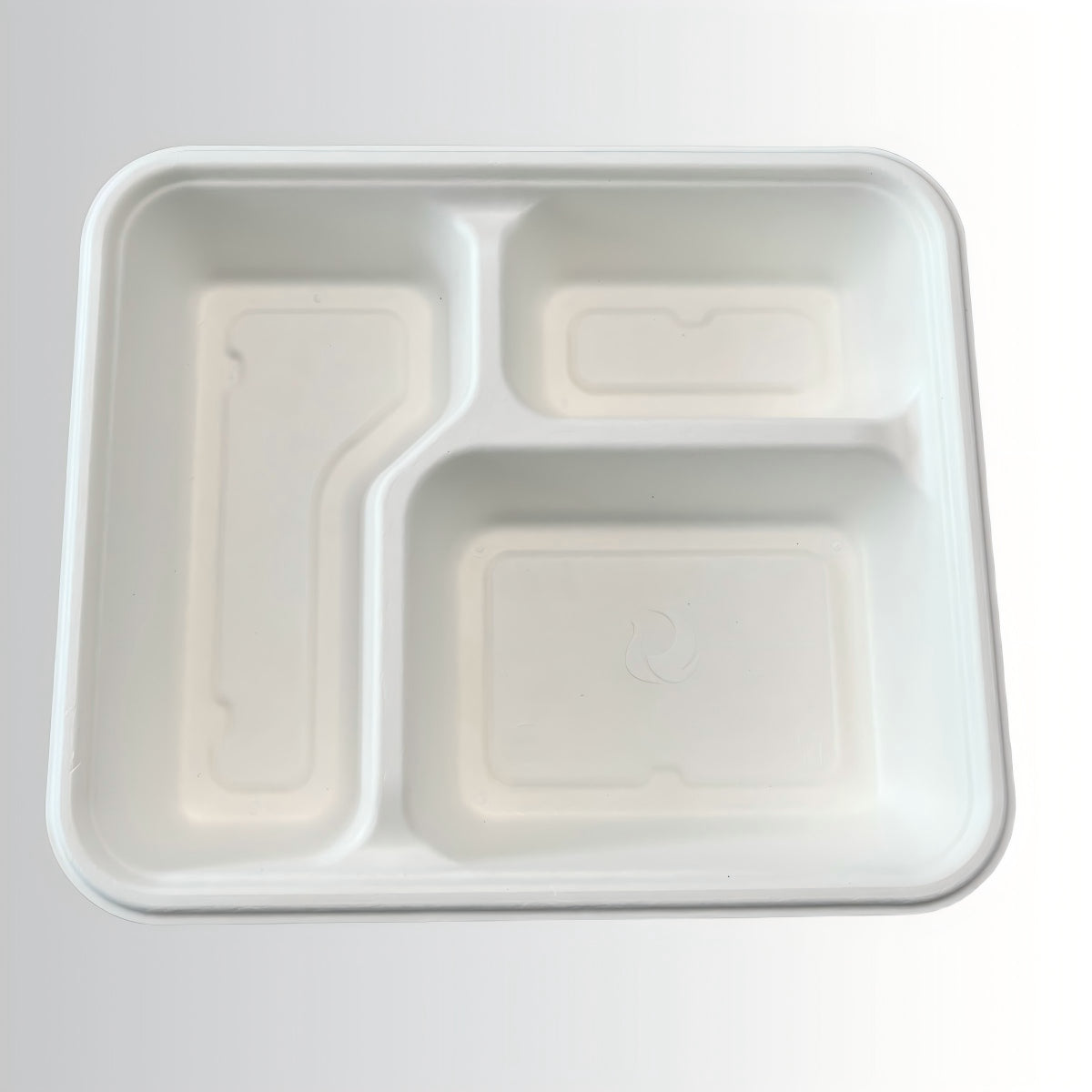 Free Sample Disposable Bagasse 3-Compartment Plate with Lid Compostable Biodegradable Food Grade Lunch Plate
