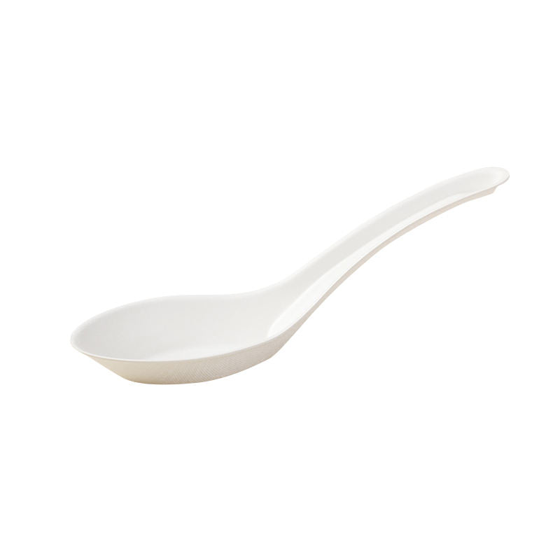 Sugarcane Bagasse Chinese Dishes Soup Spoon