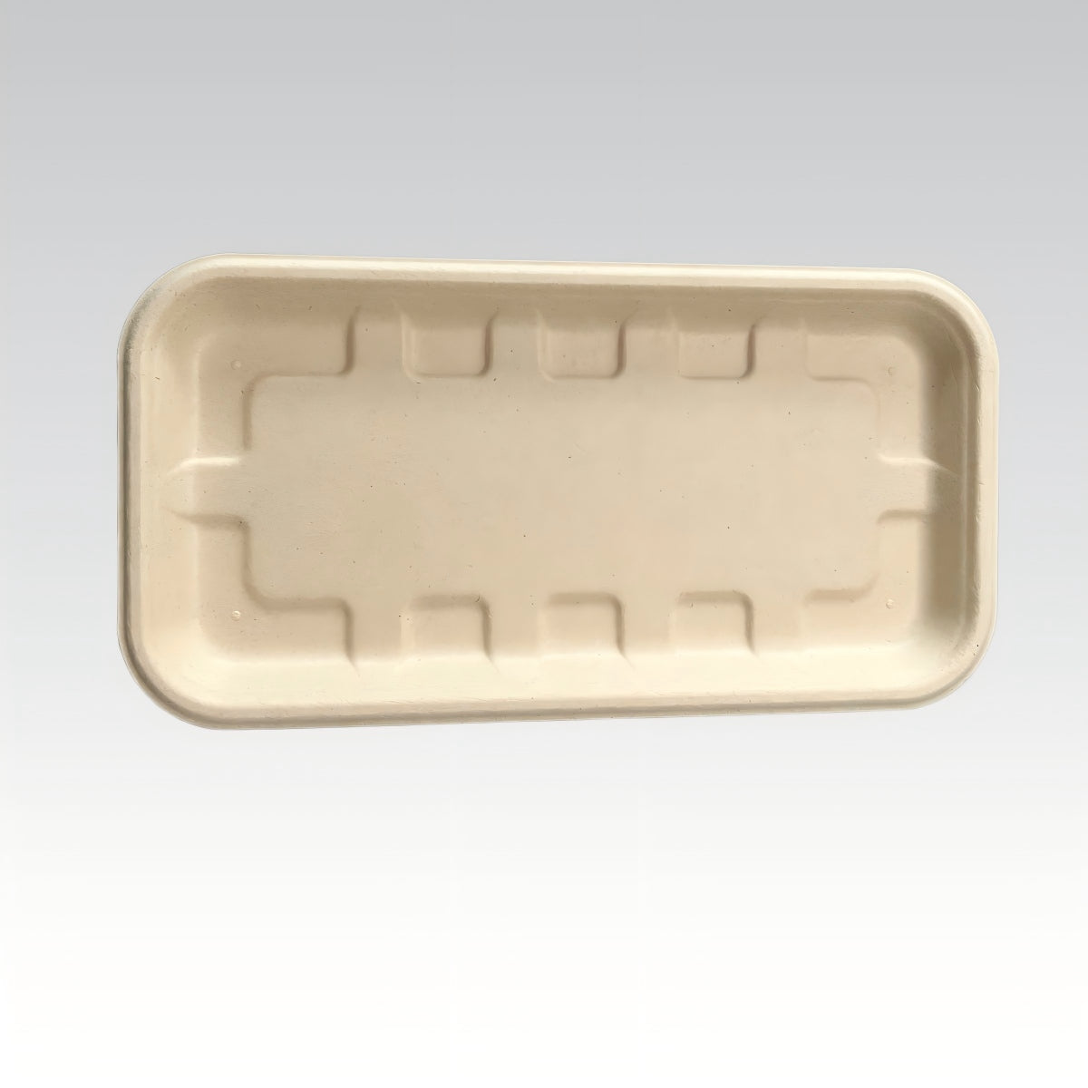 Custom Biodegradable Bagasse Disposable Food Containers Takeaway Fresh Chicken Frozen Meat Tray Portable Food Tray
