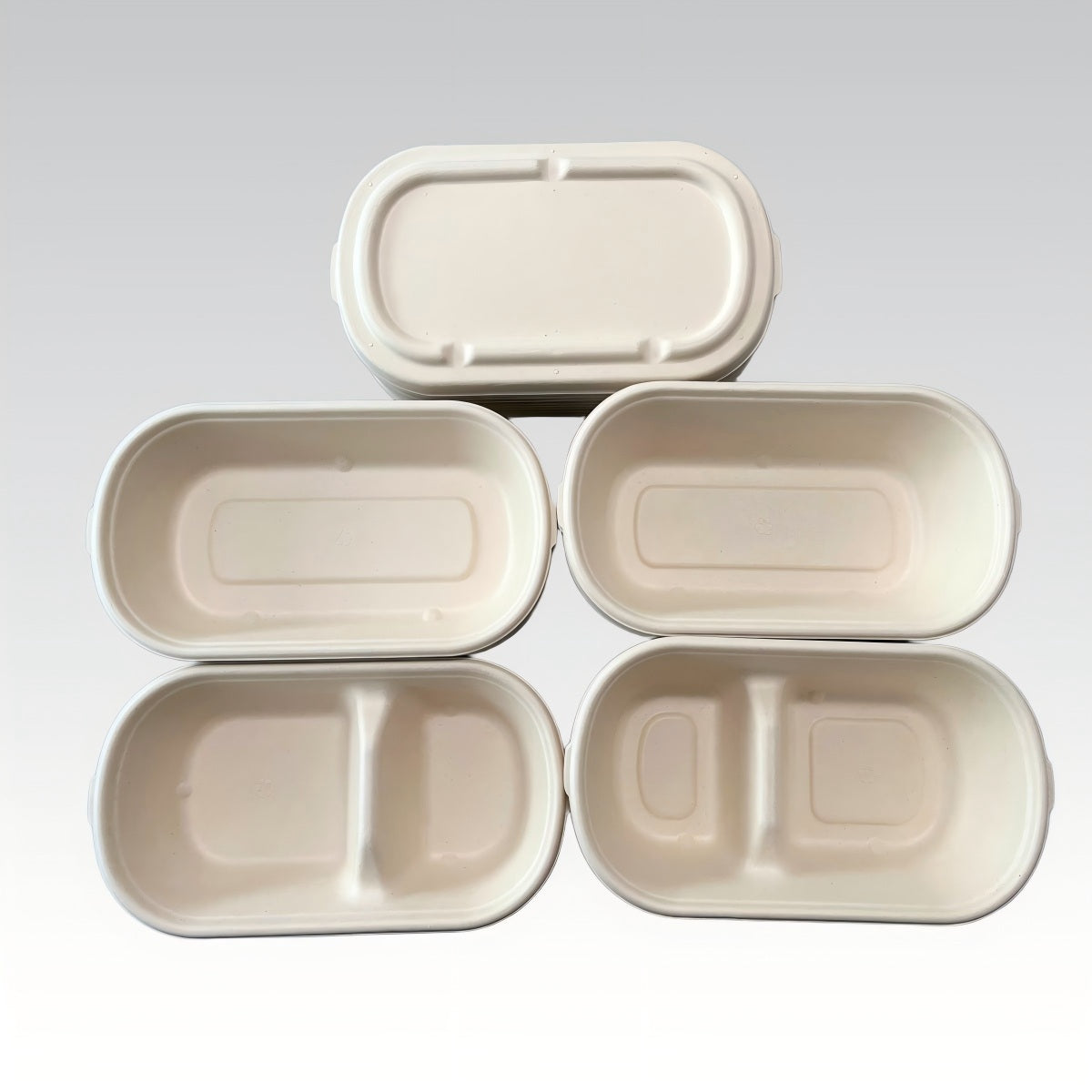 Universal Eco-Friendly Bagasse Cover Microwave Safe Accessory Perfect Fit for 850ml Food Containers Lid
