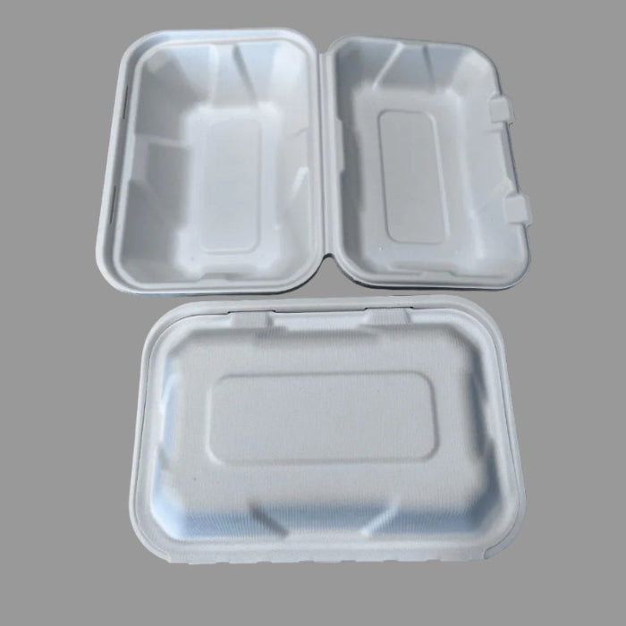 850ml Biodegradable & Compostable Sugarcane Bagasse Food Packaging Takeaway Box