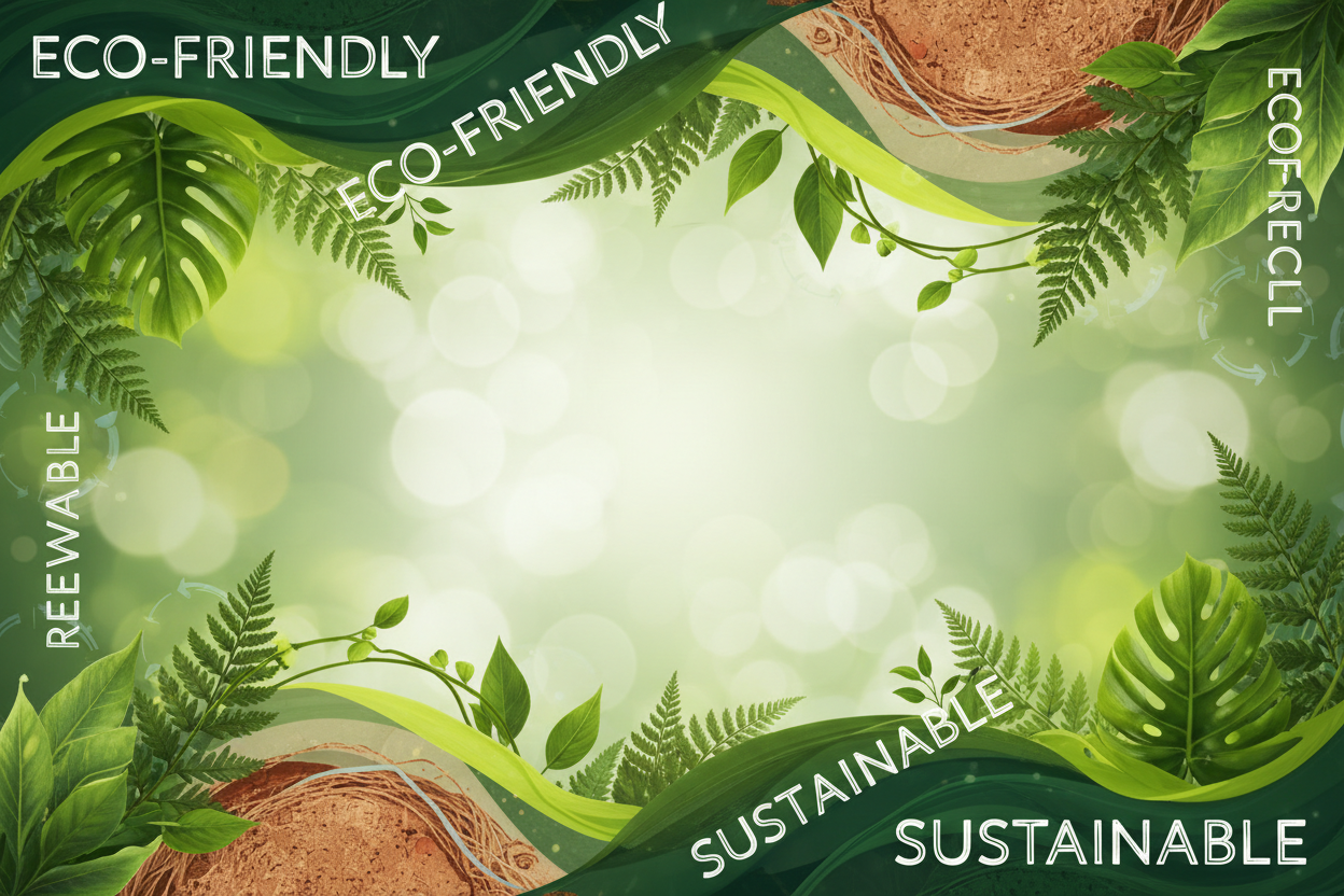 突出绿色环保可再生主题，可适当加入英文