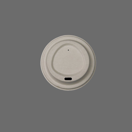 12oz Cup lid (Natural Color) for Sugarcane Fiber Coffee Cup