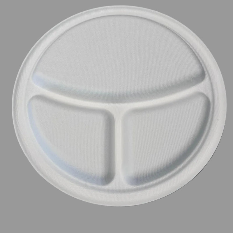 Disposable Biodegradable Sugarcane Bagasse Food Container 10inch Takeway Fast Food Lunch Box