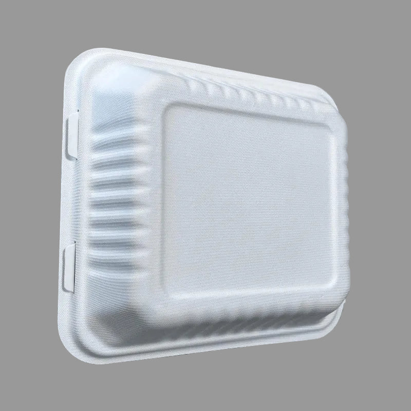 Compostable Biodegradable Packing 1200ml Disposable Bagasse Buger Pulp Paper Box