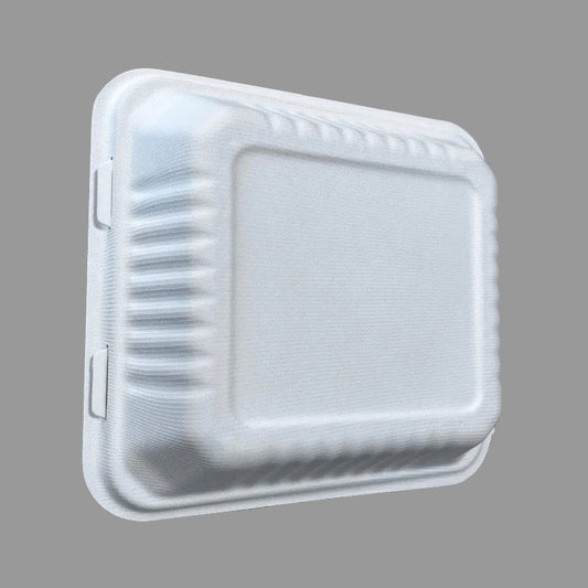 Compostable Biodegradable Packing 1200ml Disposable Bagasse Buger Pulp Paper Box