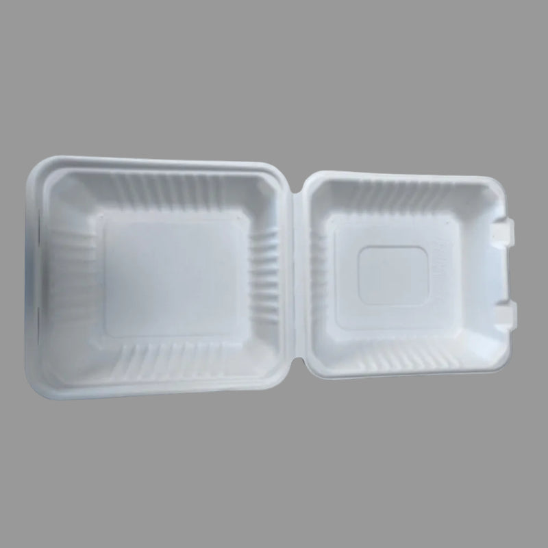 Compostable Biodegradable Packing 1200ml Disposable Bagasse Buger Pulp Paper Box