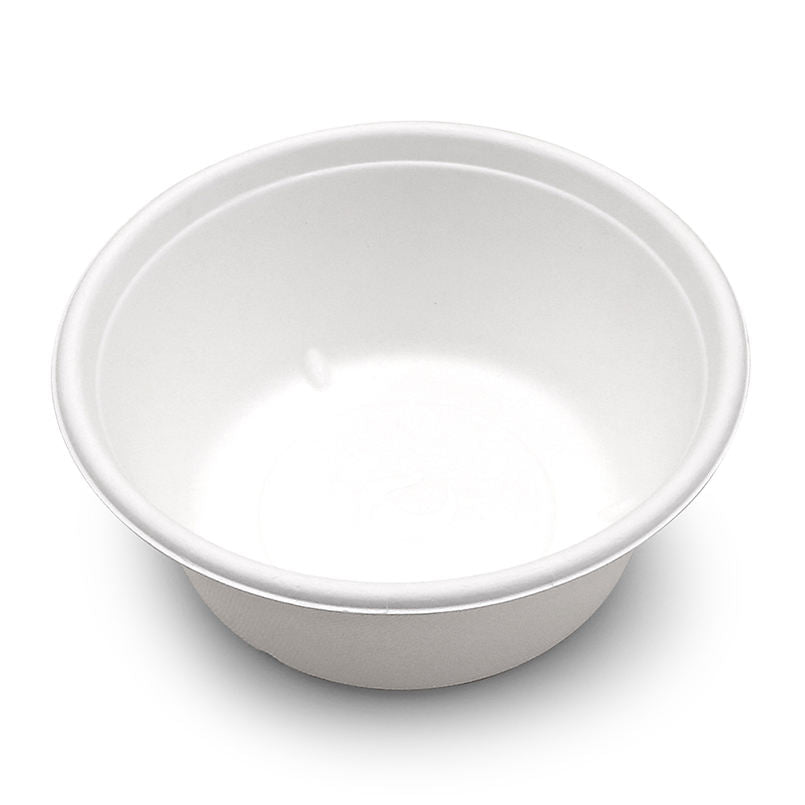 Disposable 500ml Sugarcane Bagasse Plastic Free Hot Soup Bowls With Lid Paper Bowl food storage