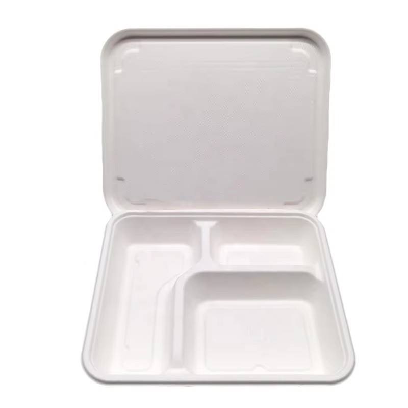 Environmentally Friendly Three or Four-compartment Pulp Lunch Lid Is Suitable for Supermarkets and Restaurants