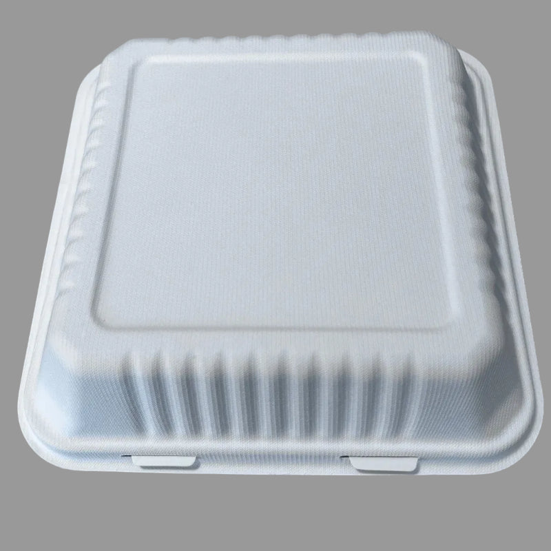 Eco Friendly Biodegradable Paper Lunch Box 1500ml Disposable Takeaway Food Container