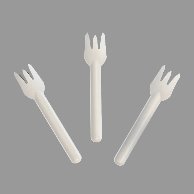 Paper Fork Bagasse Biodegradable Cutlery for Camping